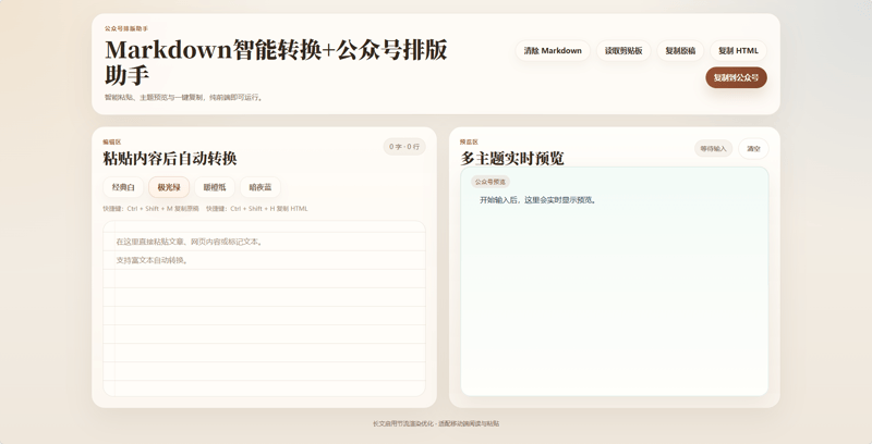 Markdown转换公众号排版